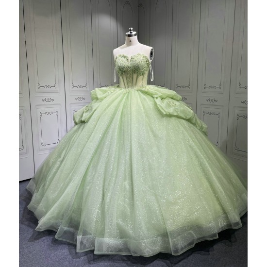 Vestidos De 15 Aos Vestidos DeQuinceaera de xv Vestido QuinceaeraMorado Sage Green Quinceanera Dresses
