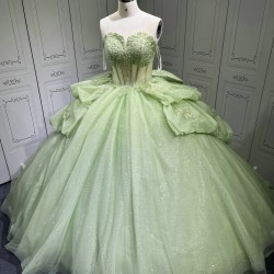 Vestidos De 15 Aos Vestidos DeQuinceaera de xv Vestido QuinceaeraMorado Sage Green Quinceanera Dresses