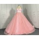 A Line Blush Pink Prom Dresses CBWD00133