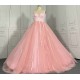 A Line Blush Pink Prom Dresses CBWD00133