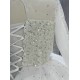 Beaded Round Neck Ball Gown Wedding Dress CBWD00128