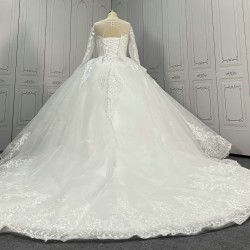 Classic Lace Wedding Dress Long Sleeves Bridal Dresses CBWD00120