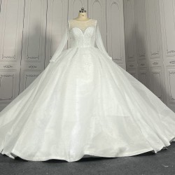 Classic Pearls Ball Gown Wedding Dresses CBWD00119