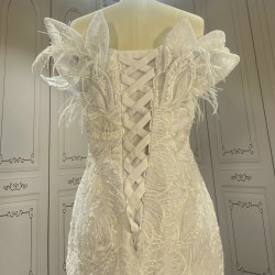 Floral Lace Mermaid Wedding Dresses CBWD00115