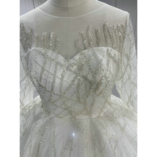 Fully Beaded Luxury Ball Gown Wedding Dresses CBWD00110