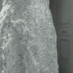 Halter Neck Classic Lace Mermaid Wedding Dress CBWD00105