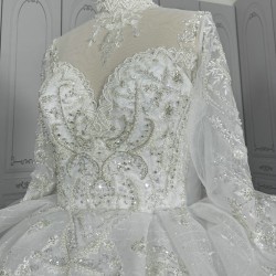 High Collar Vintge Wedding Dresses Wholesale CBWD0094