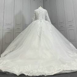 Lace Muslin Wedding Dresses CBWD0088