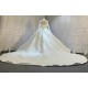 Luxury Lace Ball Gown Wedding Dresses With Long Sleeves CBWD0073