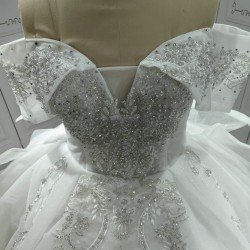 Off The Shoulder Ball Gown Cinderella Wedding Dresses African CBWD0072