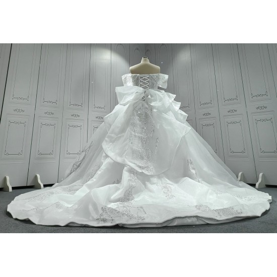 Off The Shoulder Ball Gown Cinderella Wedding Dresses African CBWD0072