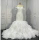 Off The Shoulder Classic Beaded Mermaid Wedding Dress CBWD0067