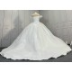 Off The Shoulder Pearl Wedding Dress CBWD0049