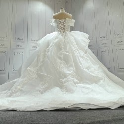 Off The Shoulder Vintage Wedding Dress Luxury CBWD0045