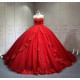 One Shoulder Budget Off The Shoulder Red Quinceanera Dresses Floor Birthday Party Gown Sweet 16