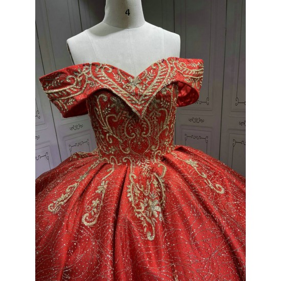 Red With Gold vestidos de 15 quinceaneravestidos de fiesta vestidos de 15 anosquinceanera vestido de 15 quinceanera With Matching Bear