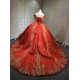 Red With Gold vestidos de 15 quinceaneravestidos de fiesta vestidos de 15 anosquinceanera vestido de 15 quinceanera With Matching Bear