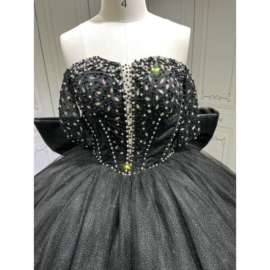 Mumuleo Black Quinceanera Dresses Vestidos De Fiesta Black Dress Vestidos De Quinceaera Ball Gown Vestidos De 15 Aos