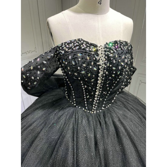 Mumuleo Black Quinceanera Dresses Vestidos De Fiesta Black Dress Vestidos De Quinceaera Ball Gown Vestidos De 15 Aos