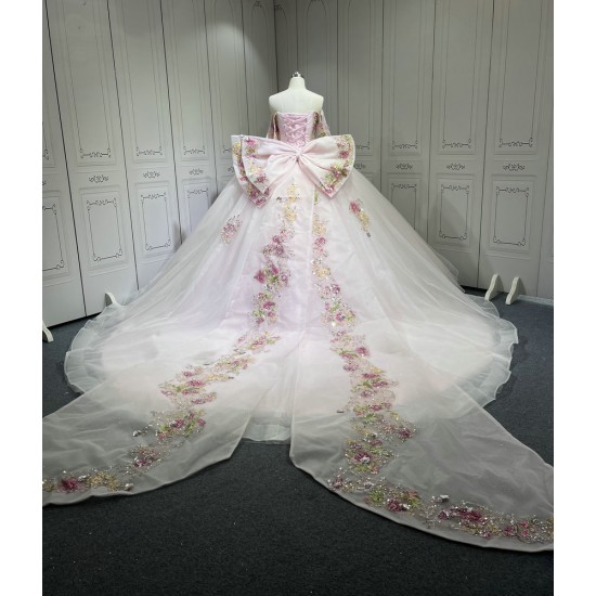 Mumuleo Pearl Pink Quinceanera Dresses Vestidos De 15 Traje De Quinceaera Rosa Y Violeta Vestidos De 15 Anos Ball Gown