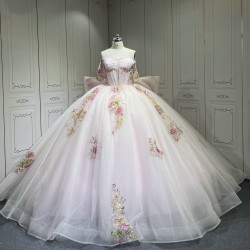 Mumuleo Pearl Pink Quinceanera Dresses Vestidos De 15 Traje De Quinceaera Rosa Y Violeta Vestidos De 15 Anos Ball Gown