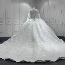 2024 Vestidos de Novia Appliques Plus Size Lace Wedding Dresses Ball Gown Bridal Gown