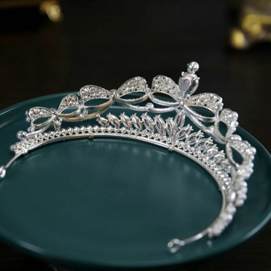 Baroque Vintage Princess Queen Bridal Crown Headwear Crystal Pearl Tiara For Women Wedding Party Hair Dress Accessories Jewelry