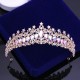 Baroque Vintage Princess Queen Bridal Crown Headwear Crystal Tiara For Women Girl Wedding Crown Hair Dress Accessories Jewelry