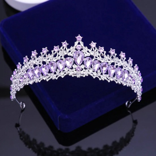 Baroque Vintage Princess Queen Bridal Crown Headwear Crystal Tiara For Women Girl Wedding Crown Hair Dress Accessories Jewelry