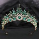 Baroque Vintage Princess Queen Bridal Crown Headwear Crystal Tiara For Women Party Wedding Crown Hair Dress Accessories Jewelry