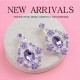 Baroque Vintage Princess Queen Purple Bridal Crown Headwear Crystal Tiara For Women Party Wedding Crown Hair Dress Accessories