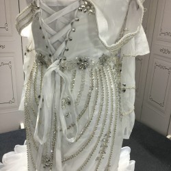 Beautiful Wedding Dresses Ruffled Bridal Gowns Crystal Vestidos De Novia Customized