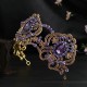 Bridal Headwear Vintage Lady Fashion Wedding Princess Rhinestone Tiara Birthday Crown Hair Accessories for Women Party Headdress