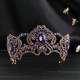 Bridal Headwear Vintage Lady Fashion Wedding Princess Rhinestone Tiara Birthday Crown Hair Accessories for Women Party Headdress