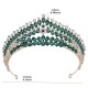 Crystal Bridal Crowns Silver Color Wedding Headband and Tiaras Hair Jewelry Accessories Women Rhinestone Headwear Queen Diadem