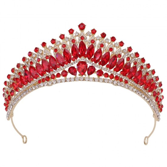 Crystal Tiara Baroque Vintage Princess Queen Bridal Crown Headwear For Women Girl Wedding Crown Hair Dress Accessories Jewelry