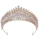 Crystal Tiara Baroque Vintage Princess Queen Bridal Crown Headwear For Women Girl Wedding Crown Hair Dress Accessories Jewelry