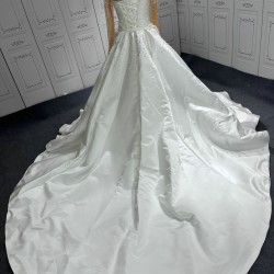 Long Sleeve Wedding dresses Lace up Crystal Bridal Gowns Two In One Vestidos de novia