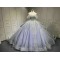 Luxury Lavender Quinceanera Dress Custom Made Vestidos De 15 Anos Off Shoulder Crystal Sweet 15 Gowns 