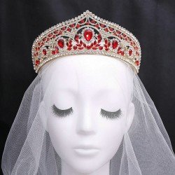 Luxury Crystal Crown Baroque Vintage Bridal Wedding Party Headdress Rhinestone Tiaras Hair Accessories Jewelry Decoration
