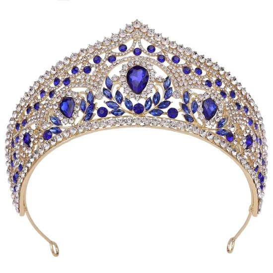 Luxury Crystal Crown Baroque Vintage Bridal Wedding Party Headdress Rhinestone Tiaras Hair Accessories Jewelry Decoration