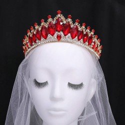 Luxury Crystal Crown Prom Fashion Rhinestone Crown For Women Bridal Wedding Headpieces Hair Accessories Jewelry Decoration