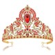 Luxury Princess Crown Pageant Diadem Bridal Hair Jewelry Wedding Headpiece Queen Headdress Gold Women Party Prom Tiara Headband