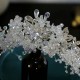 Luxury Silver Color Crystal Crowns Colorful Rhinestone Bride tiara Fashion Queen Wedding Crown Headpiece