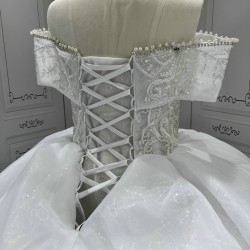 New Vestidos de noiva 2024 Ball Gown Wedding Dress Crystal Tulle Bridal Gowns vestidos de novia