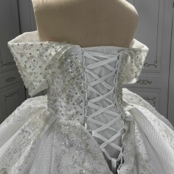 New arrival Satin Wedding Dresses Off Shoulder Bridal Gowns Vestido De Noiva Sweetheart Neck Bride Dresses