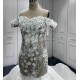 Off Shoulder Wedding Dresses 3D Flowers Bridal Dresses Strapless White Ivory Wedding Gowns