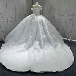 Off Shoulder Wedding Dresses Sequin Bridal Gowns robe de mariee Sweetheart Neck Bride Dresses vestido de novia