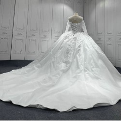 Vestidos De Noiva New Custom Made Lace Appliques Wedding Dresses Long Sleeves Bridal Gowns