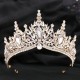 Vintage Baroque Princess Queen Crystal Crown Rhinestone Tiara for Women Bridal Wedding Party Headdress Hair Accessories Jewelry